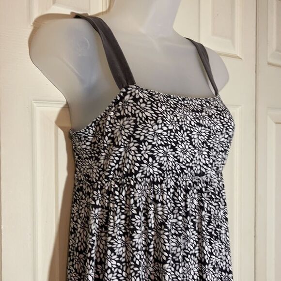 Candy Apple Black White Floral Apron Dress S - Picture 5 of 16